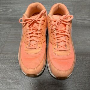Nike Air Max 90 Sunset Glow Womens Size 11 Peach White Lace Up 325213-802